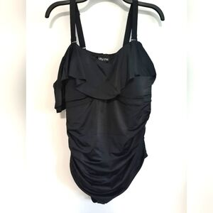 City Chic Ruffles' Women One Piece Swimsuit / Size 14